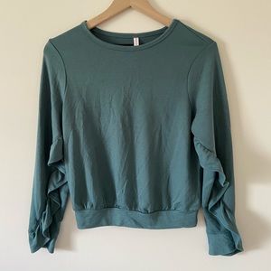 Xhilaration Long Sleev Top with Sleeve Detailing